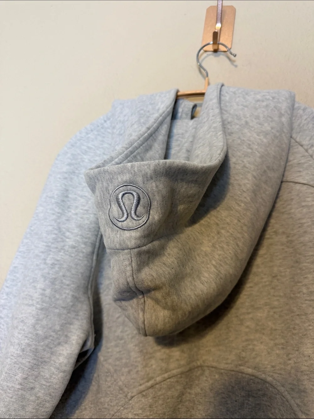 Lululemon oversized scuba half zip hoodie heathered grey xs/s